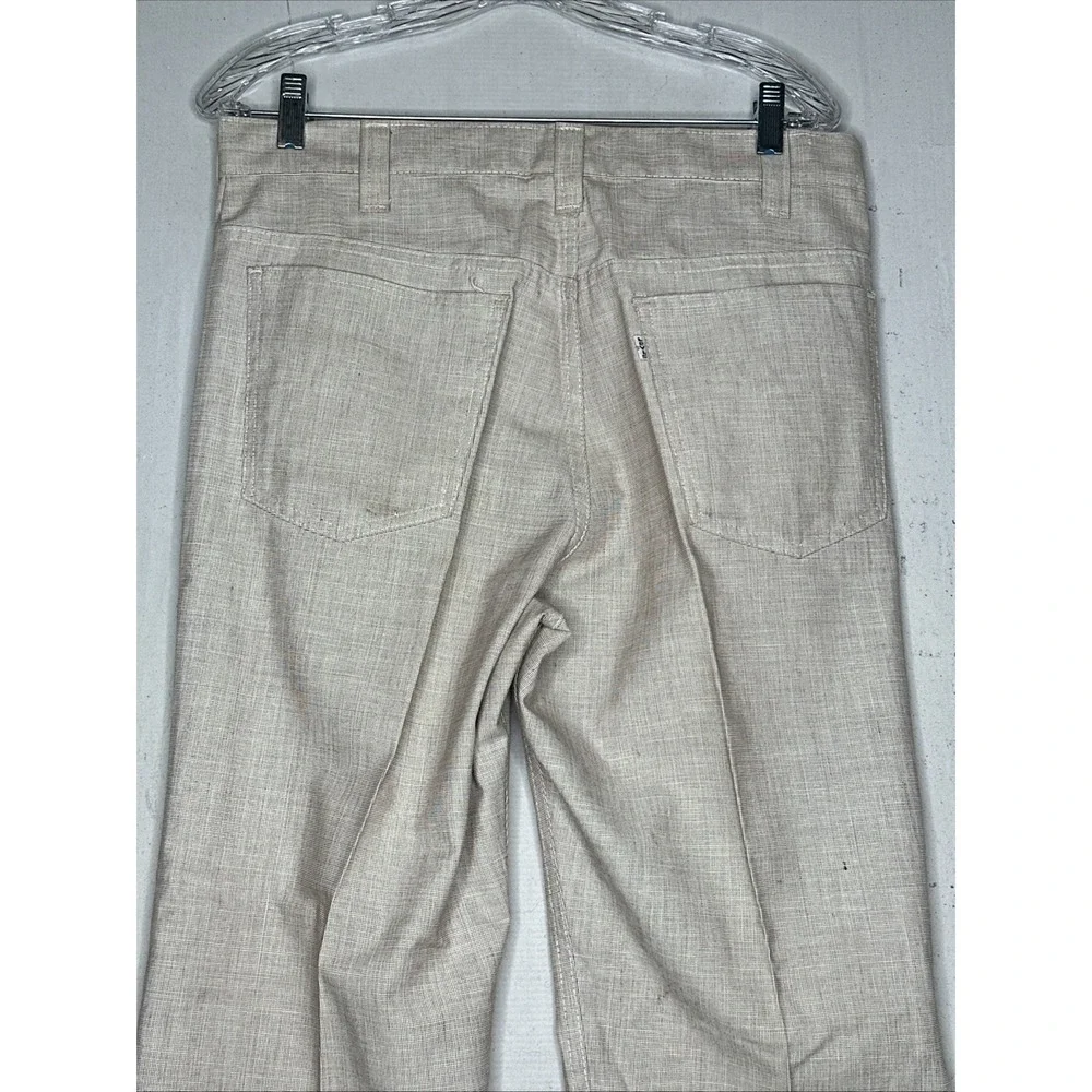 Vintage 1960s/70s Levi's Sta-prest Pleated Flared Pants | Size: ~34x29.5
